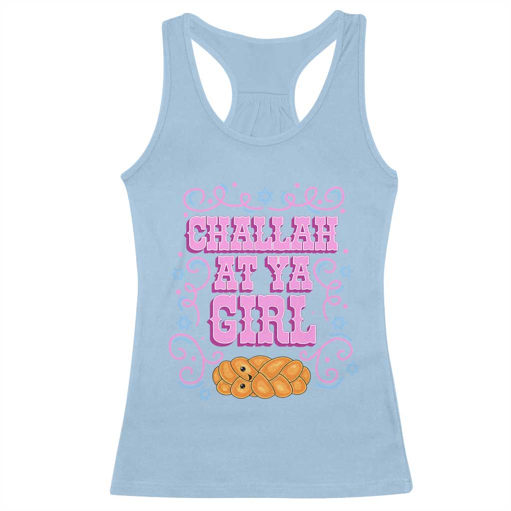 Funny Jewish Holiday Racerback Tank Top Challah At Ya Girl Gift - Wonder Print Shop