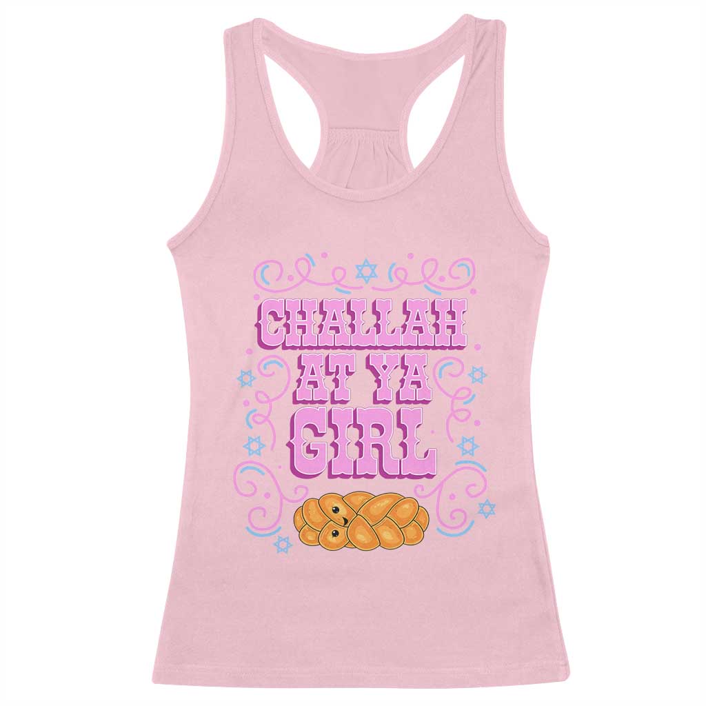 Funny Jewish Holiday Racerback Tank Top Challah At Ya Girl Gift - Wonder Print Shop