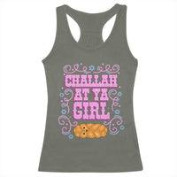 Funny Jewish Holiday Racerback Tank Top Challah At Ya Girl Gift - Wonder Print Shop