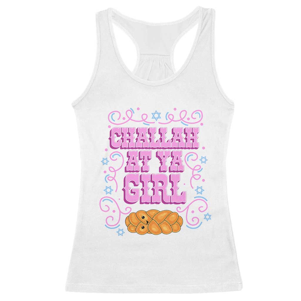 Funny Jewish Holiday Racerback Tank Top Challah At Ya Girl Gift - Wonder Print Shop