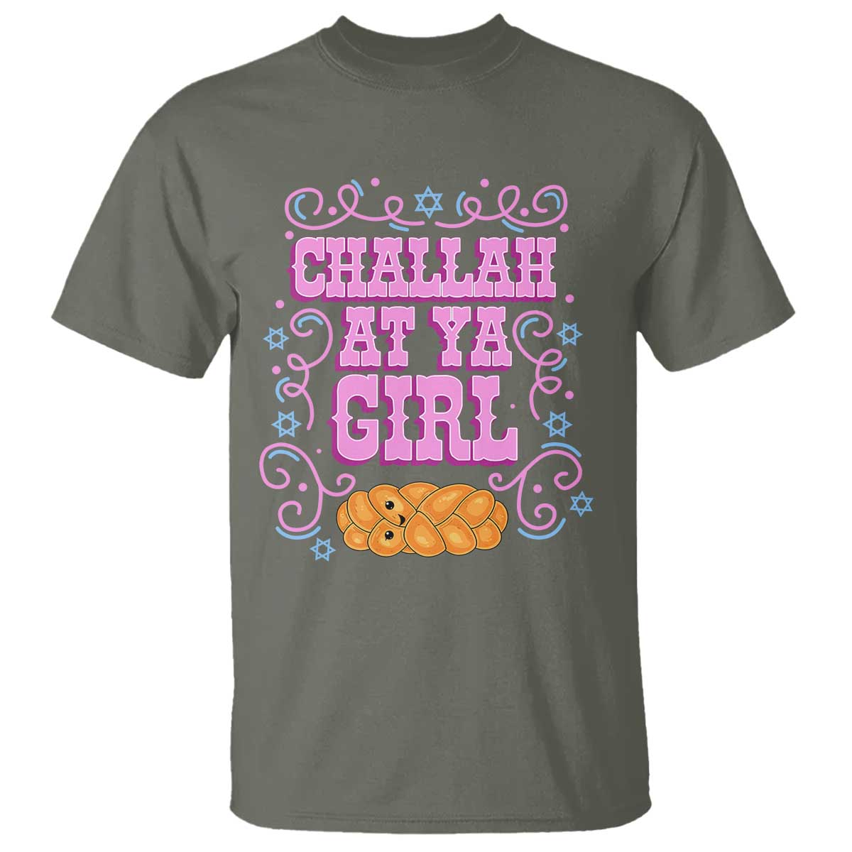 Funny Jewish Holiday T Shirt Challah At Ya Girl Gift - Wonder Print Shop
