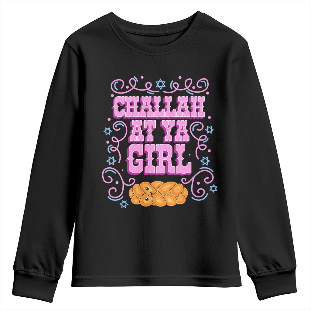 Funny Jewish Holiday Youth Sweatshirt Challah At Ya Girl Gift - Wonder Print Shop