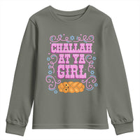 Funny Jewish Holiday Youth Sweatshirt Challah At Ya Girl Gift - Wonder Print Shop
