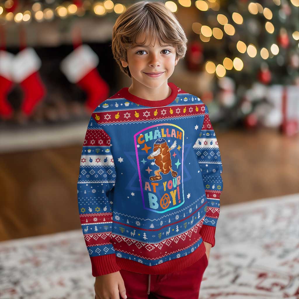 Xmas Cat Hanukkah Ugly Sweater Funny Holiday Gift - Wonder Print Shop