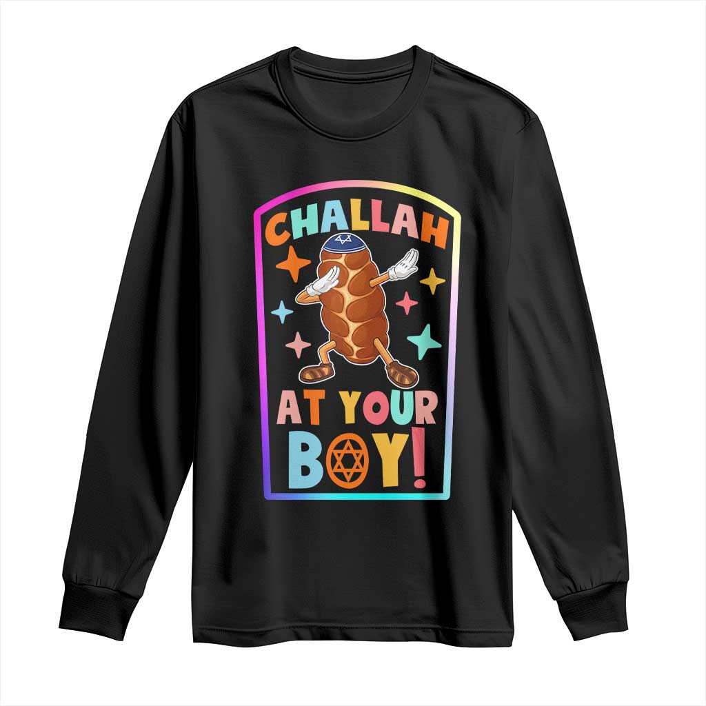 Hanukkah Challah At Ya Boy Long Sleeve Shirt Funny Holiday Gift - Wonder Print Shop