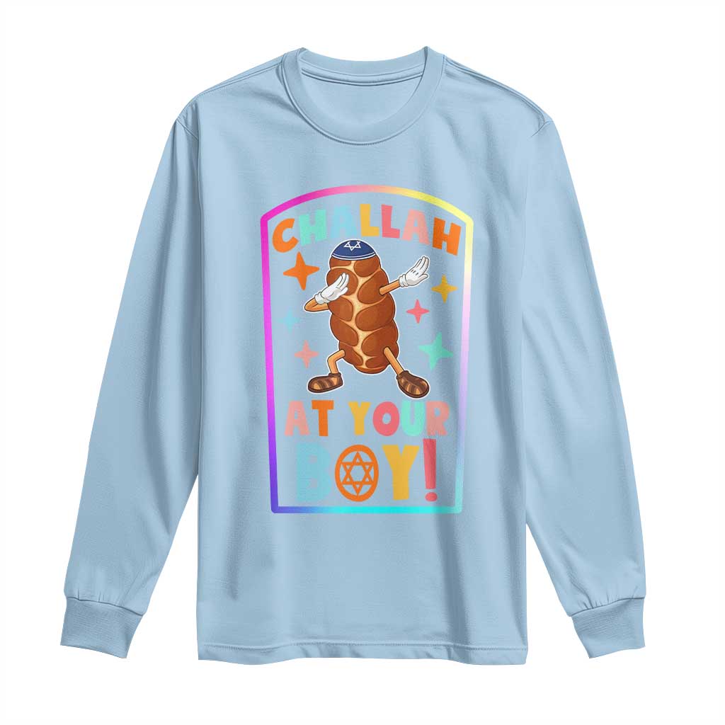 Hanukkah Challah At Ya Boy Long Sleeve Shirt Funny Holiday Gift - Wonder Print Shop