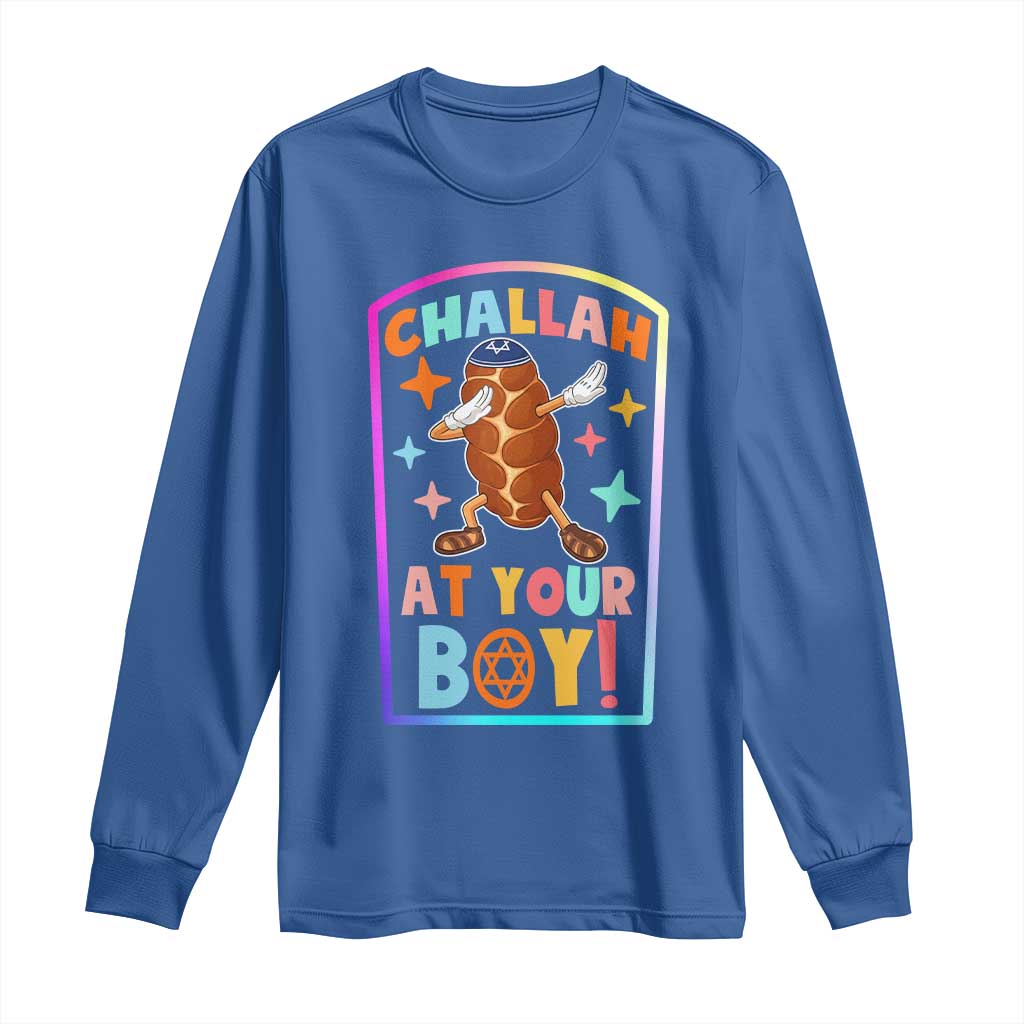 Hanukkah Challah At Ya Boy Long Sleeve Shirt Funny Holiday Gift - Wonder Print Shop