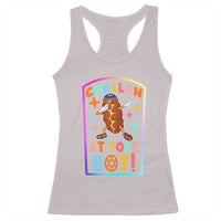 Hanukkah Challah At Ya Boy Racerback Tank Top Funny Holiday Gift - Wonder Print Shop