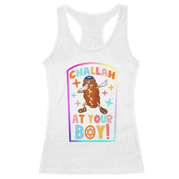 Hanukkah Challah At Ya Boy Racerback Tank Top Funny Holiday Gift - Wonder Print Shop