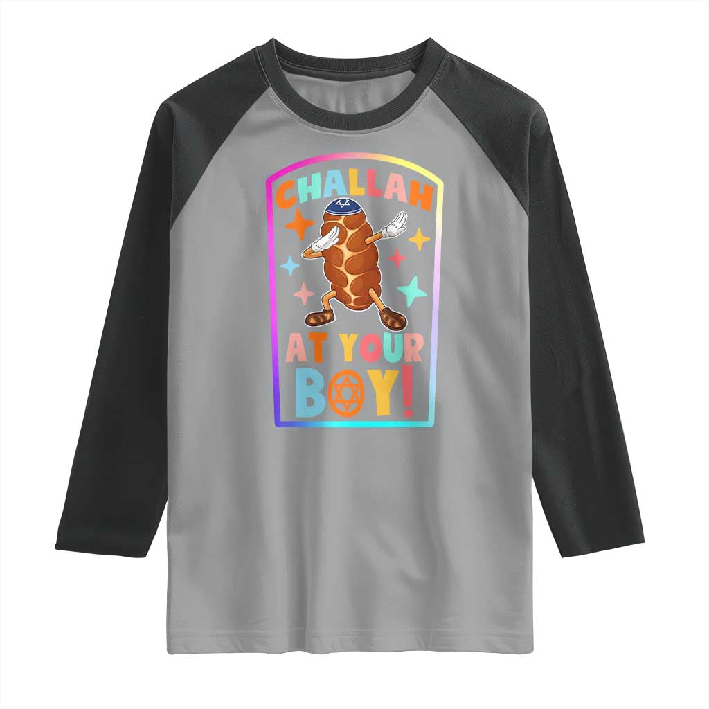 Hanukkah Challah At Ya Boy Raglan Shirt Funny Holiday Gift - Wonder Print Shop