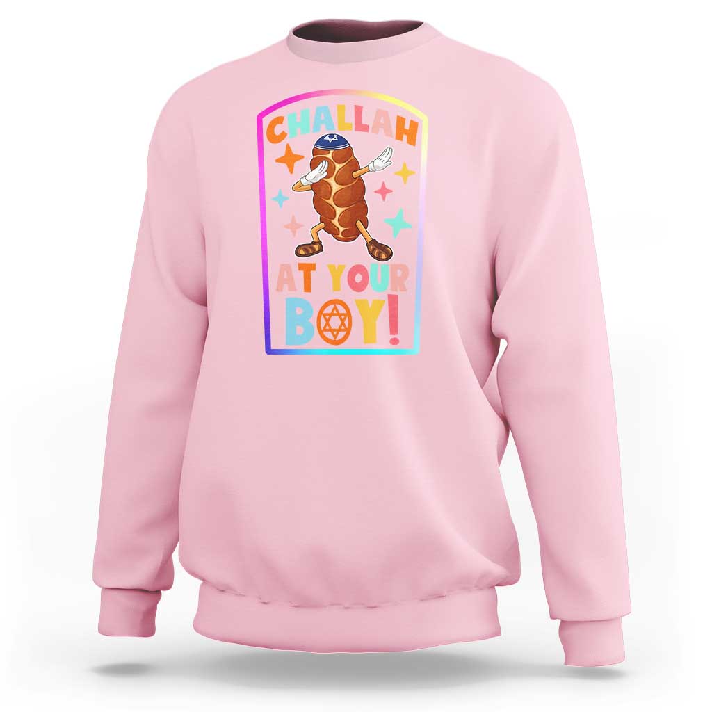 Hanukkah Challah At Ya Boy Sweatshirt Funny Holiday Gift - Wonder Print Shop