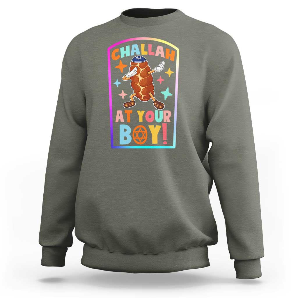 Hanukkah Challah At Ya Boy Sweatshirt Funny Holiday Gift - Wonder Print Shop