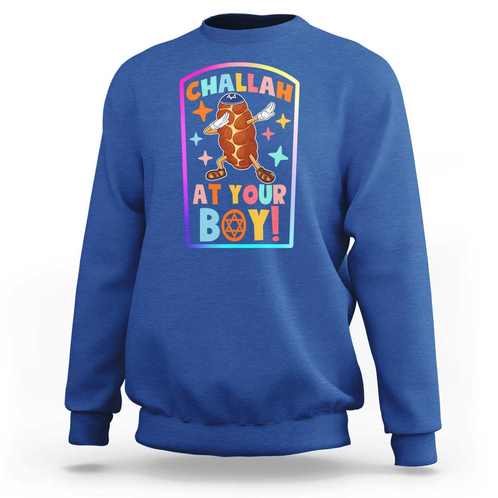 Hanukkah Challah At Ya Boy Sweatshirt Funny Holiday Gift - Wonder Print Shop