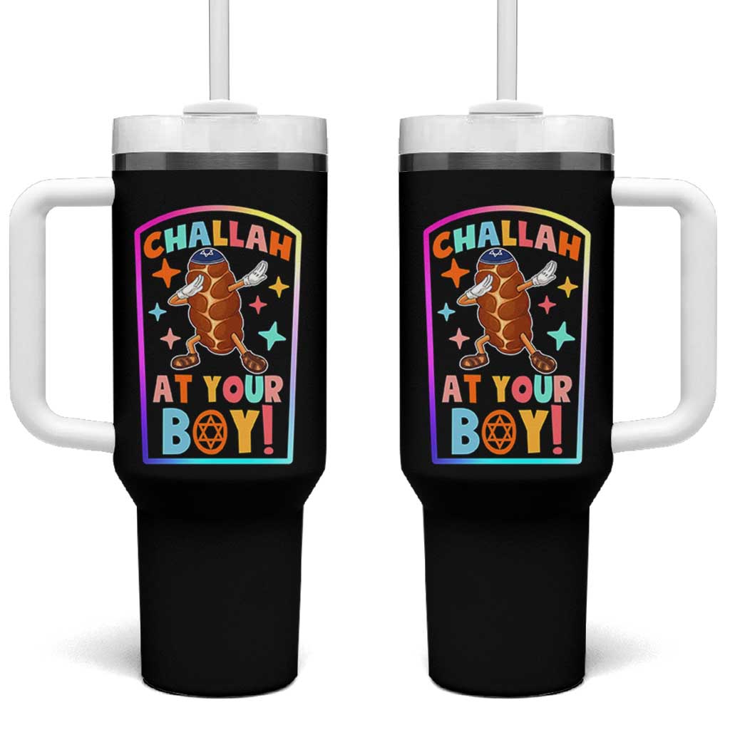 Hanukkah Challah At Ya Boy Tumbler With Handle Funny Holiday Gift - Wonder Print Shop
