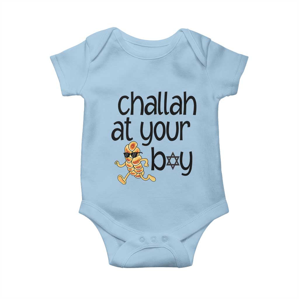 Festival Of Lights Gift Baby Onesie Hanukkah Challah At Ya Boy - Wonder Print Shop
