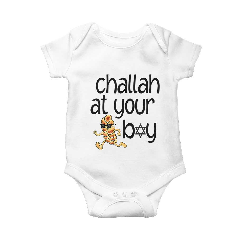 Festival Of Lights Gift Baby Onesie Hanukkah Challah At Ya Boy - Wonder Print Shop