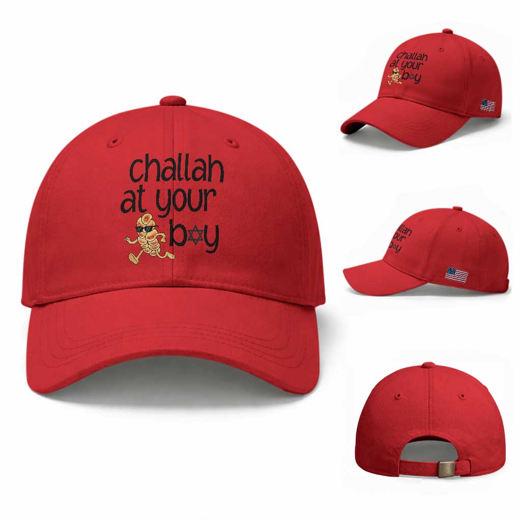 Festival Of Lights Gift Baseball Cap Hanukkah Challah At Ya Boy