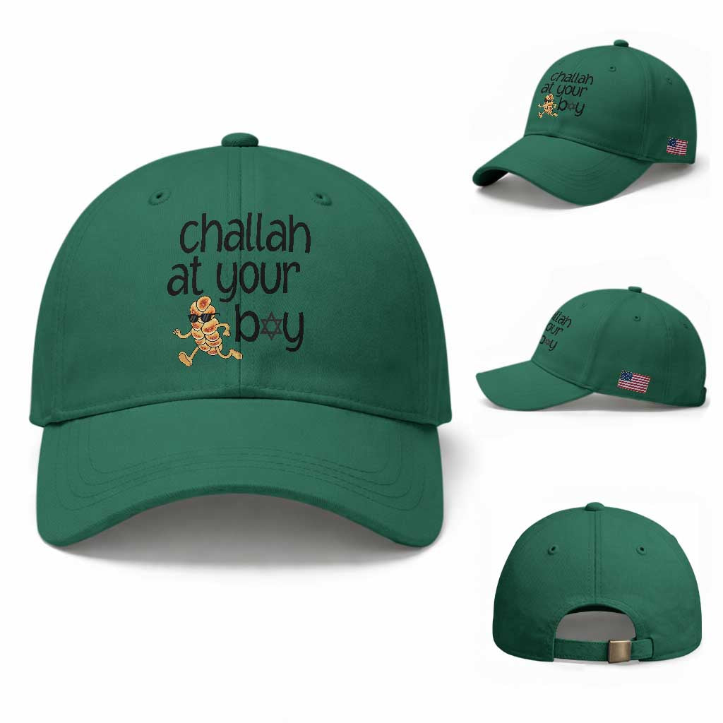 Festival Of Lights Gift Baseball Cap Hanukkah Challah At Ya Boy