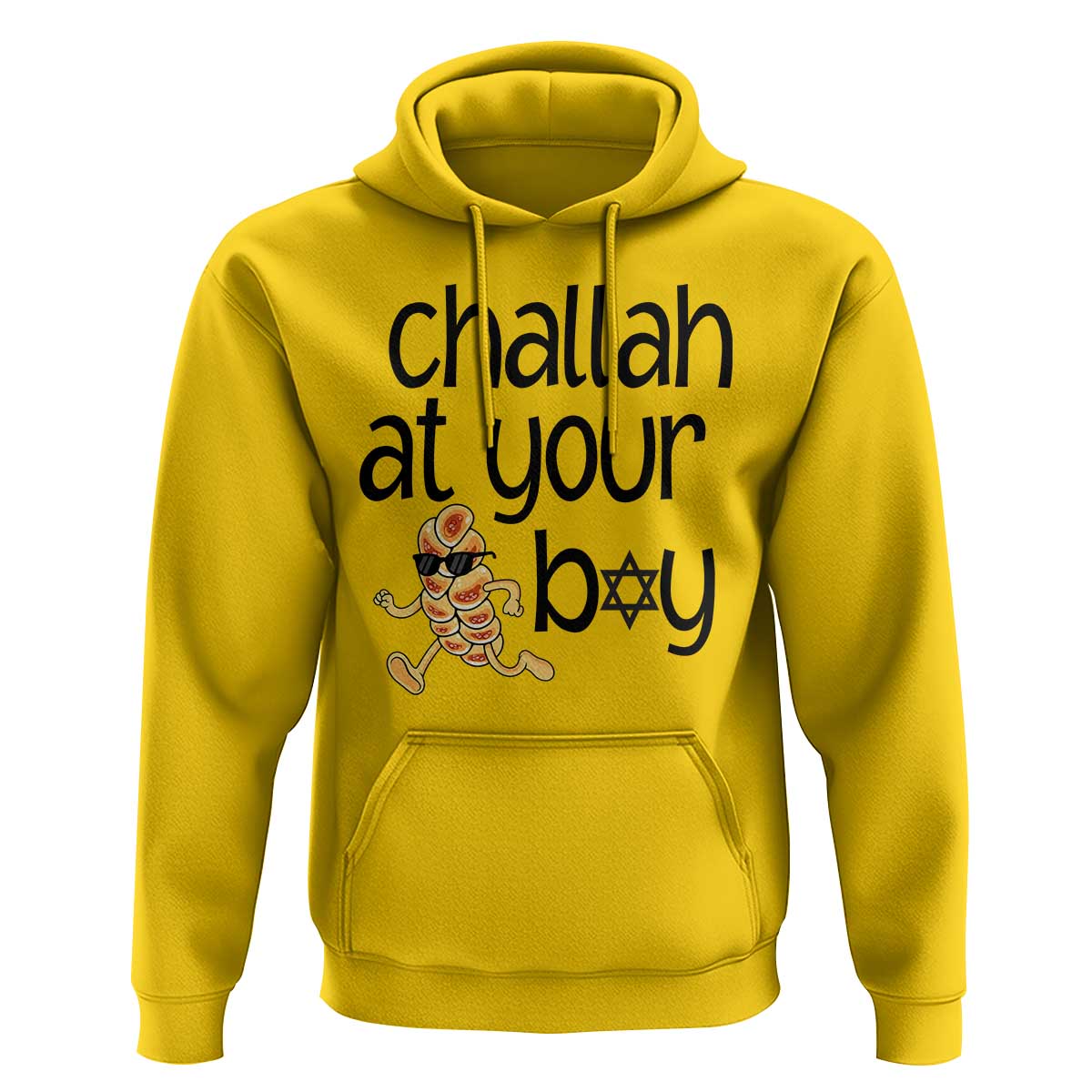 Festival Of Lights Gift Hoodie Hanukkah Challah At Ya Boy - Wonder Print Shop