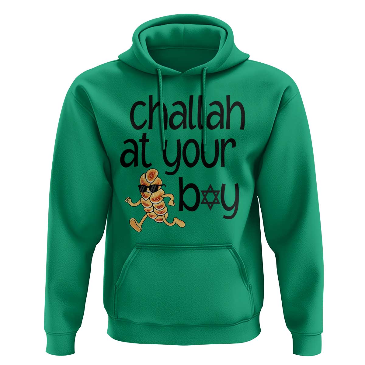 Festival Of Lights Gift Hoodie Hanukkah Challah At Ya Boy - Wonder Print Shop
