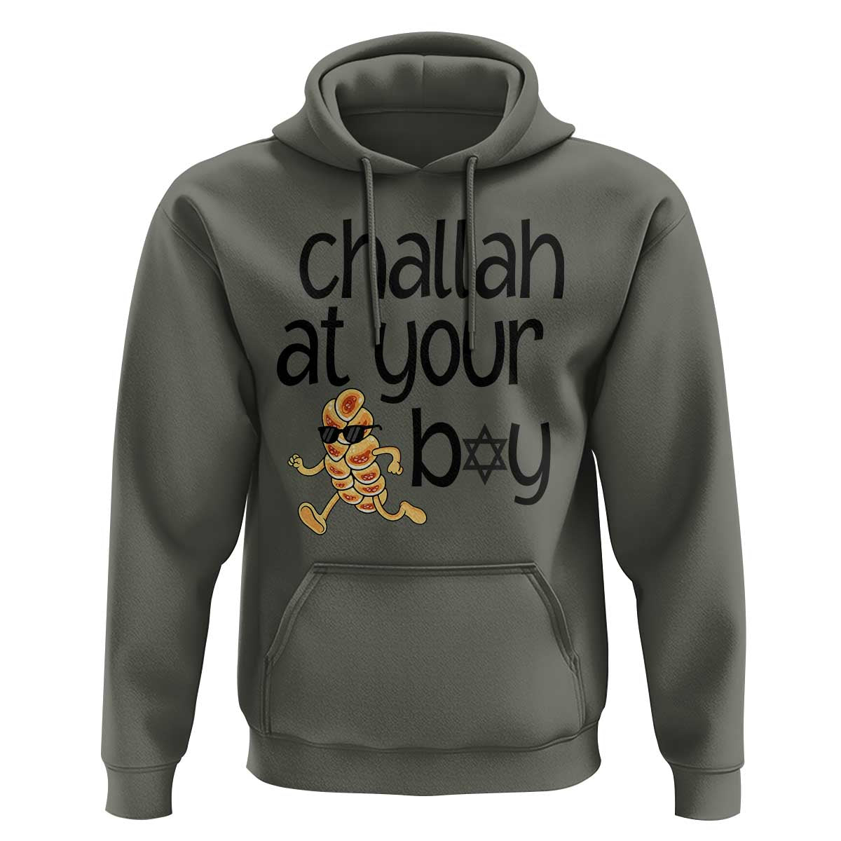 Festival Of Lights Gift Hoodie Hanukkah Challah At Ya Boy - Wonder Print Shop