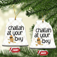 Festival Of Lights Gift Ceramic Ornament Hanukkah Challah At Ya Boy - Wonder Print Shop