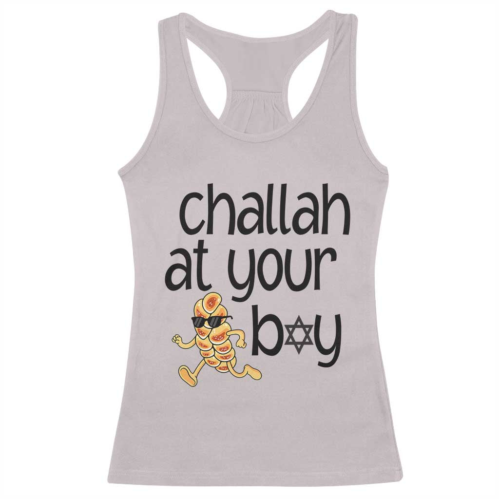 Festival Of Lights Gift Racerback Tank Top Hanukkah Challah At Ya Boy - Wonder Print Shop