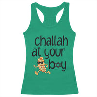 Festival Of Lights Gift Racerback Tank Top Hanukkah Challah At Ya Boy - Wonder Print Shop