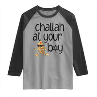 Festival Of Lights Gift Raglan Shirt Hanukkah Challah At Ya Boy - Wonder Print Shop