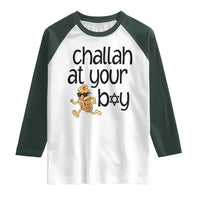 Festival Of Lights Gift Raglan Shirt Hanukkah Challah At Ya Boy - Wonder Print Shop
