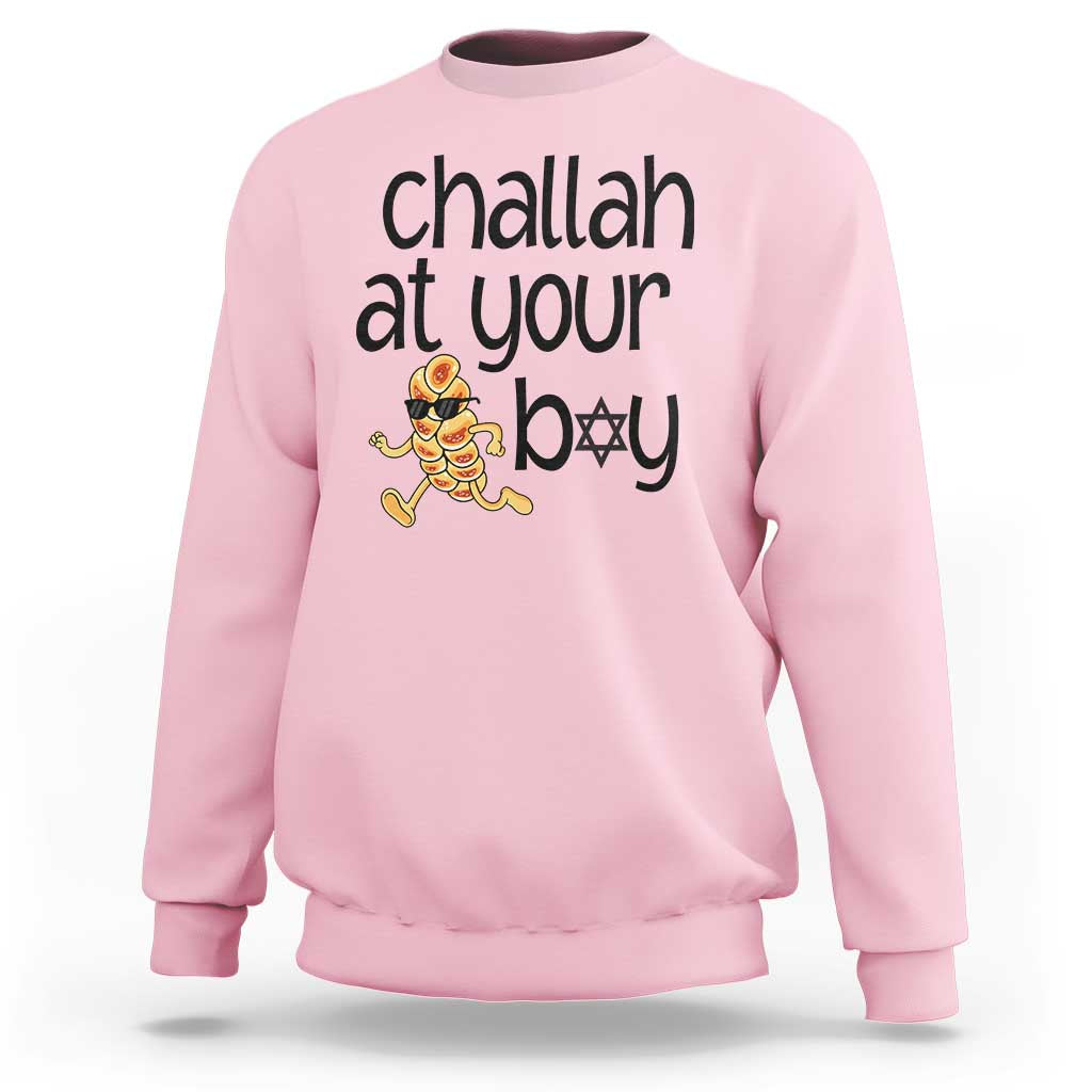 Festival Of Lights Gift Sweatshirt Hanukkah Challah At Ya Boy - Wonder Print Shop