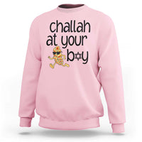Festival Of Lights Gift Sweatshirt Hanukkah Challah At Ya Boy - Wonder Print Shop