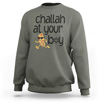Festival Of Lights Gift Sweatshirt Hanukkah Challah At Ya Boy - Wonder Print Shop