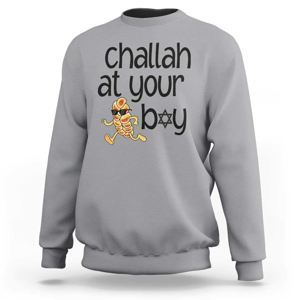 Festival Of Lights Gift Sweatshirt Hanukkah Challah At Ya Boy - Wonder Print Shop