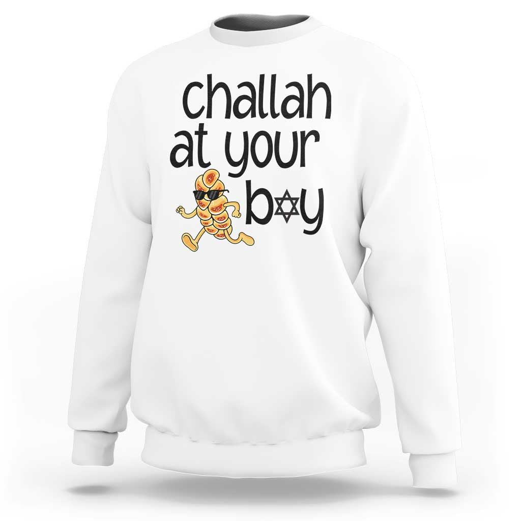 Festival Of Lights Gift Sweatshirt Hanukkah Challah At Ya Boy - Wonder Print Shop