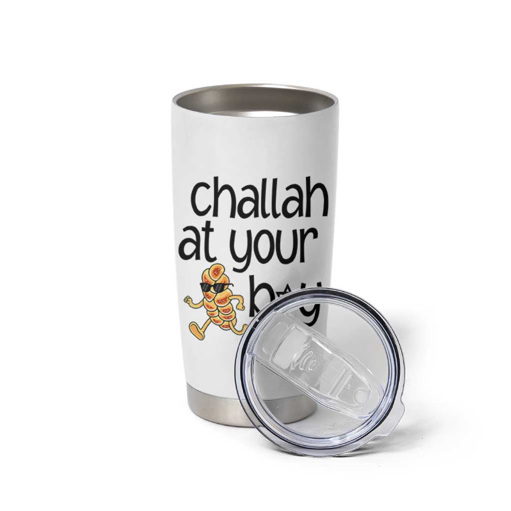 Festival Of Lights Gift Tumbler Cup Hanukkah Challah At Ya Boy - Wonder Print Shop