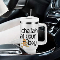 Festival Of Lights Gift Tumbler With Handle Hanukkah Challah At Ya Boy - Wonder Print Shop