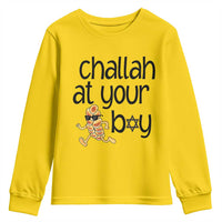 Festival Of Lights Gift Youth Sweatshirt Hanukkah Challah At Ya Boy - Wonder Print Shop