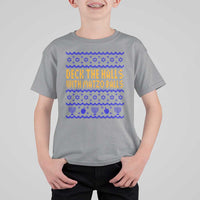 Funny Ugly Hanukkah T Shirt For Kid Deck The Halls With Matzo Balls Jewish Gift - Wonder Print Shop