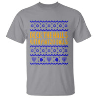 Funny Ugly Hanukkah T Shirt Deck The Halls With Matzo Balls Jewish Gift - Wonder Print Shop