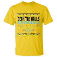 Deck The Halls With Matzo Balls T Shirt Funny Ugly Jewish Holiday Gift - Wonder Print Shop