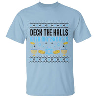 Deck The Halls With Matzo Balls T Shirt Funny Ugly Jewish Holiday Gift - Wonder Print Shop