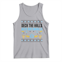 Deck The Halls With Matzo Balls Tank Top Funny Ugly Jewish Holiday Gift - Wonder Print Shop