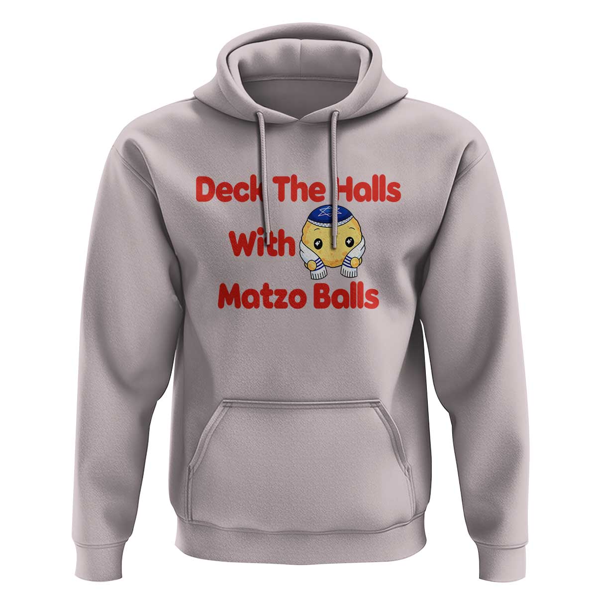 Deck The Halls With Matzo Balls Hoodie Religious Jewish Holiday Gift - Wonder Print Shop