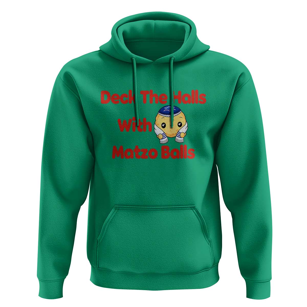 Deck The Halls With Matzo Balls Hoodie Religious Jewish Holiday Gift - Wonder Print Shop