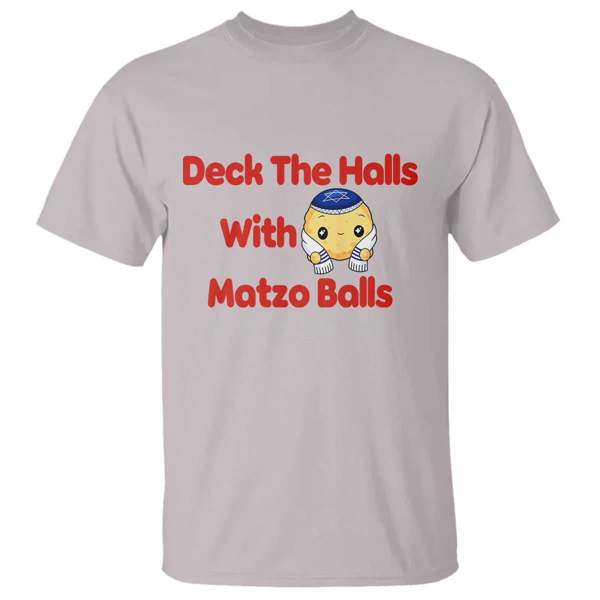 Deck The Halls With Matzo Balls T Shirt Religious Jewish Holiday Gift - Wonder Print Shop