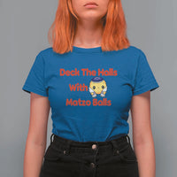 Deck The Halls With Matzo Balls T Shirt For Women Religious Jewish Holiday Gift - Wonder Print Shop