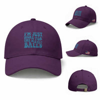Funny Hanukkah Baseball Cap Im Just Here For The Matzo Balls Jewish Gift