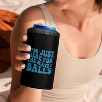 Funny Hanukkah 4 in 1 Can Cooler Tumbler Im Just Here For The Matzo Balls Jewish Gift - Wonder Print Shop