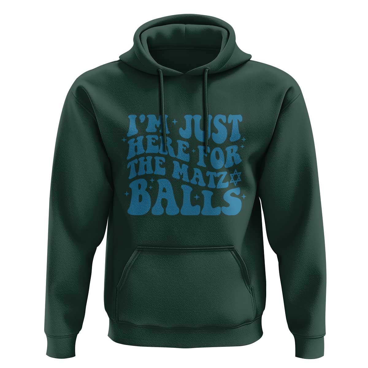 Funny Hanukkah Hoodie Im Just Here For The Matzo Balls Jewish Gift - Wonder Print Shop